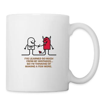 Ich hab aus meinen Fehlern gelernt. - Tasse - Weiß - Rechts