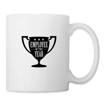 Mitarbeiter des Jahres! - Tasse - Weiß - Rechts