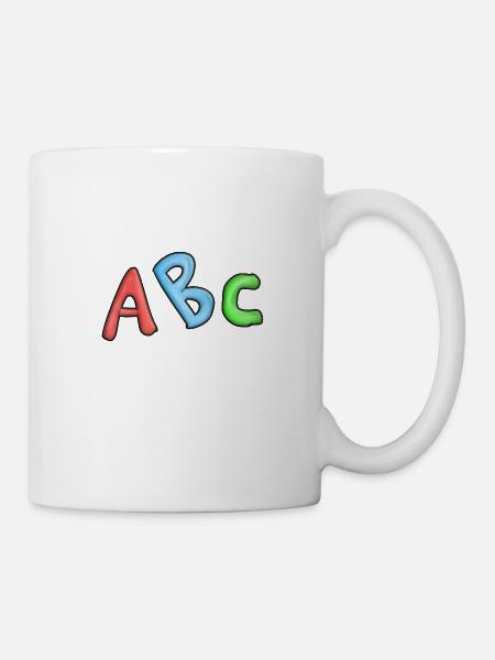 ABC Einschulung Schulanfang Erste klasse kinder - Tasse - Weiß