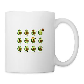 12 Avocados - Tasse - Weiß - Rechts