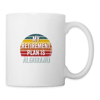 Mon plan de retraite est Algorand - Algorand Crypto - Mug blanc - blanc - Droite