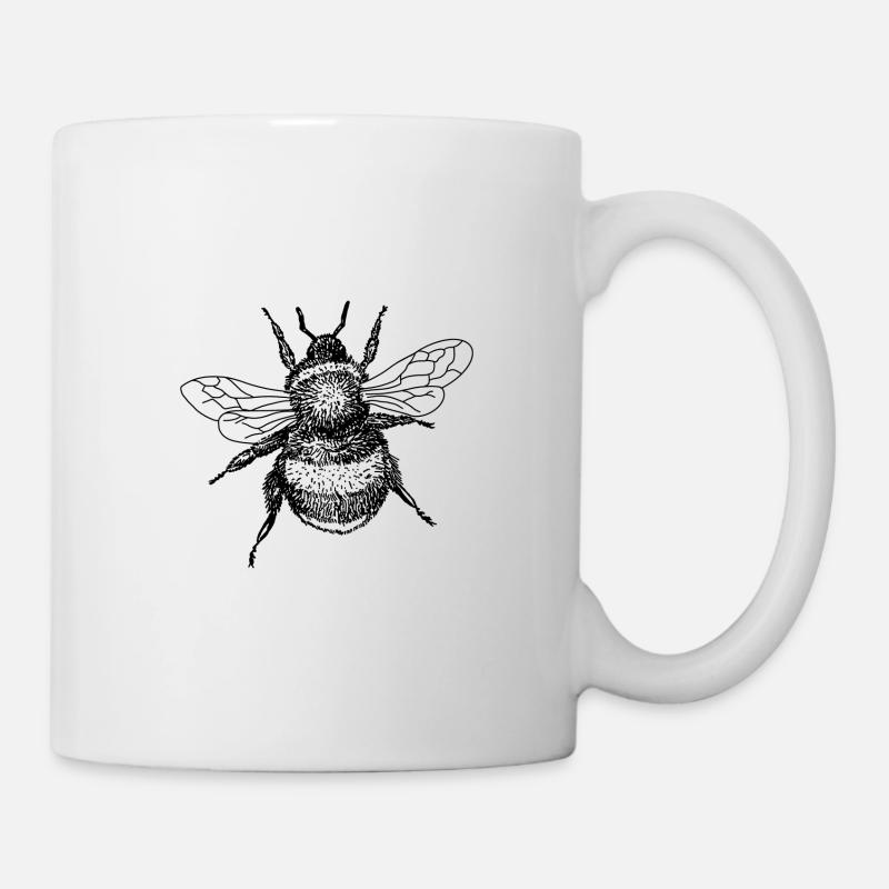 Abeille - Mug blanc - blanc