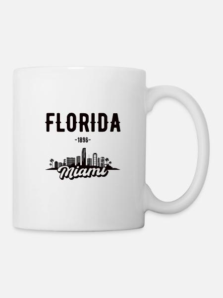Miami Florida Heimat Geschenk - Tasse - Weiß