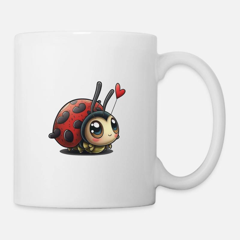 Coccinelle amour - Mug blanc - blanc