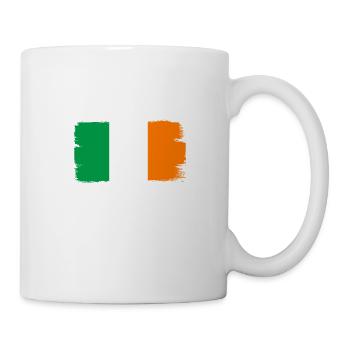 Ireland Flag Vintage Irish Flag Dublin - Mug - white - Right