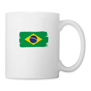 Brazil flag Brazilian flag South America - Mug - white - Right