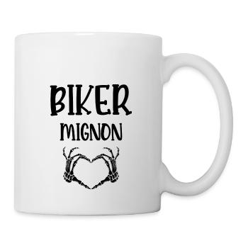 biker mignon - Mug blanc - blanc - Droite