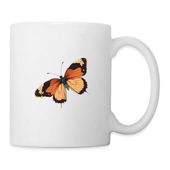 schmetterling schmetterlinge Geschenk - Tasse - Weiß - Rechts