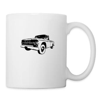 Amerikanischer Pickup Oldtimer - Tasse - Weiß - Rechts