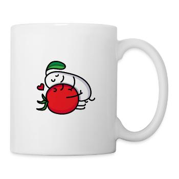 Tomato and mozzarella pair - Mug - white - Right