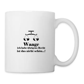 Waage Sternzeichen - Tasse - Weiß - Rechts