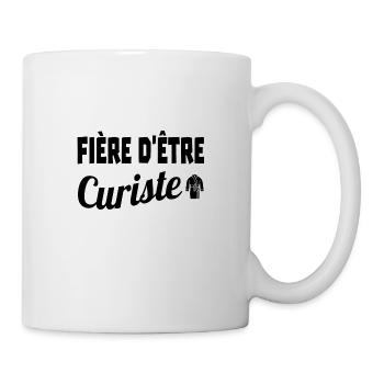 fière d'être curiste - Mug blanc - blanc - Droite