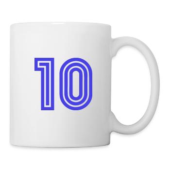 10. 10 YEARS. 10th ANNIVERSARY. 10 YEAR ANNIVERSARY. - Mug - white - Right