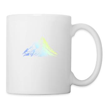 Montagnes Nature Silhouette - Mug blanc - blanc - Droite