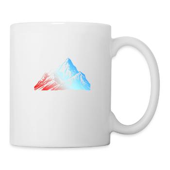 Mountains Silhouette Symbol - Mug - white - Right