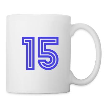 15. 15 ANS. 15e ANNIVERSAIRE. ANNIVERSAIRE 15 ANS. - Mug blanc - blanc - Droite