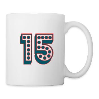 15. 15 ANS. 15e ANNIVERSAIRE. ANNIVERSAIRE 15 ANS. - Mug blanc - blanc - Droite