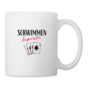 Expert en natation - Mug blanc - blanc - Droite