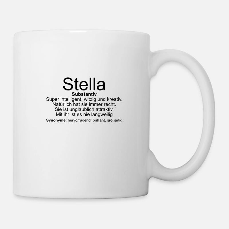 Name Definition Stella - Tasse - Weiß
