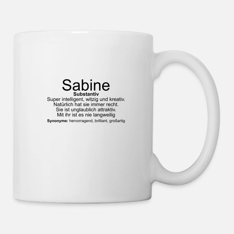 Name Definition Sabine - Tasse - Weiß