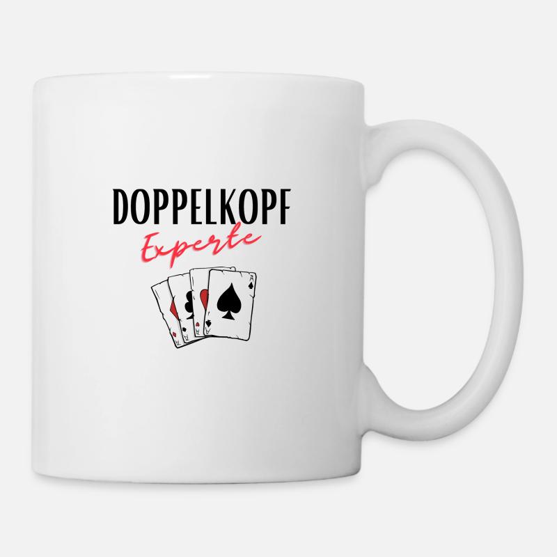 Doppelkopf Experte - Tasse - Weiß