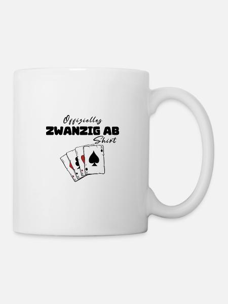 Zwanzig ab Offizielles Shirt - Tasse - Weiß