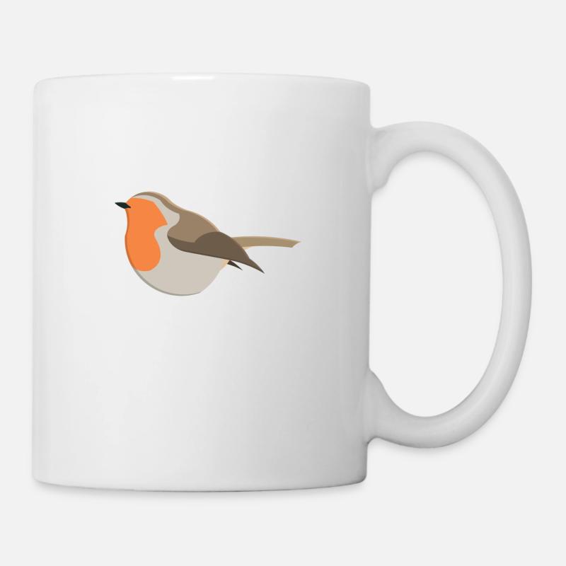 Rotkelchen - Tasse - Weiß