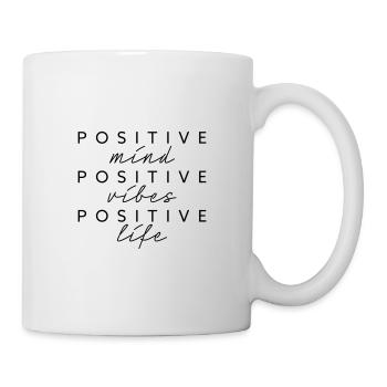 Vibrations positives de l’ de la vie - Mug blanc - blanc - Droite