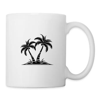 Palmen Insel - Tasse - Weiß - Rechts