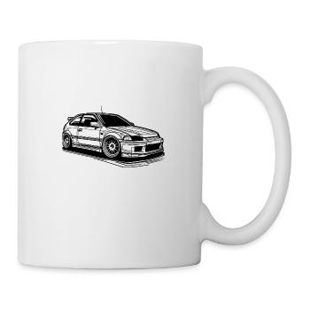 we love EG6 hatchback - Tasse - Weiß - Rechts