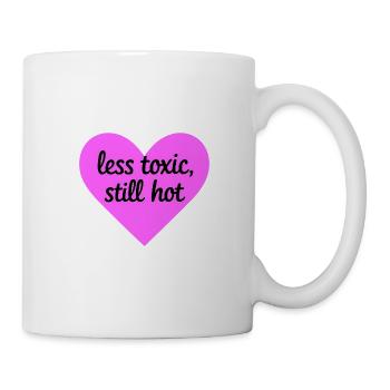 Less Toxic Still Hot Heart Design - Mug - white - Right