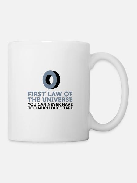 On ne peut jamais avoir trop de ruban adhésif! - Mug blanc - blanc