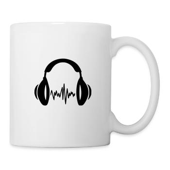 Casque Casque Musique Dj Son Karaoké - Mug blanc - blanc - Droite