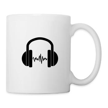 Casque Casque Musique Dj Son Karaoké - Mug blanc - blanc - Droite
