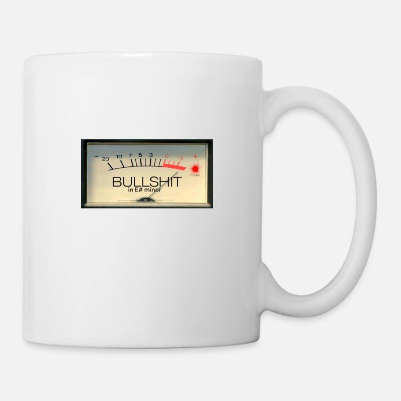 Bullshit meter in E# minor - Mug blanc - blanc