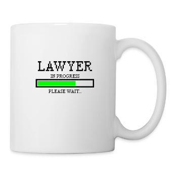 Lawyer in progress profession saying jura gift - Mug - white - Right