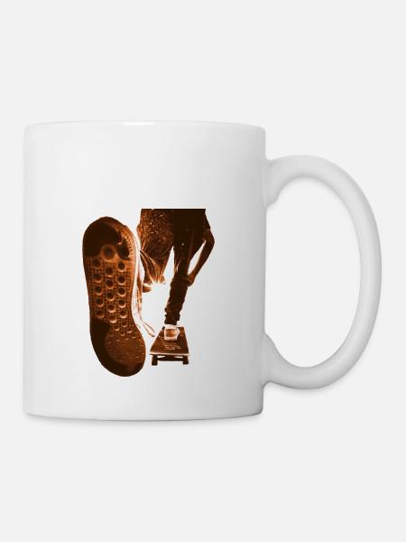 skate - skater - Mug blanc - blanc