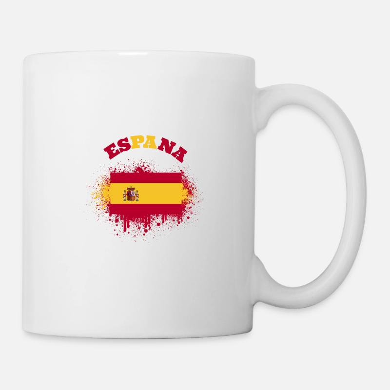 Espana Espagne drapeau espagnol drapeau drapeau - Mug blanc - blanc