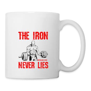 Bodybuilding Squad - The Iron Never Lies - Mug - white - Right