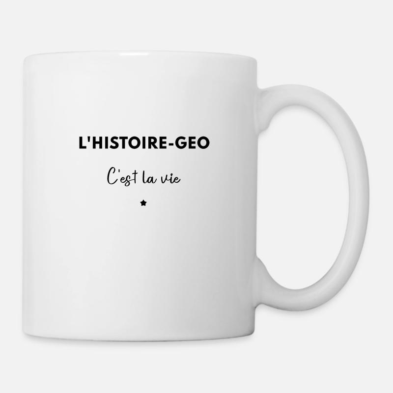 L’histoire geo c’est la vie - Mug blanc - blanc