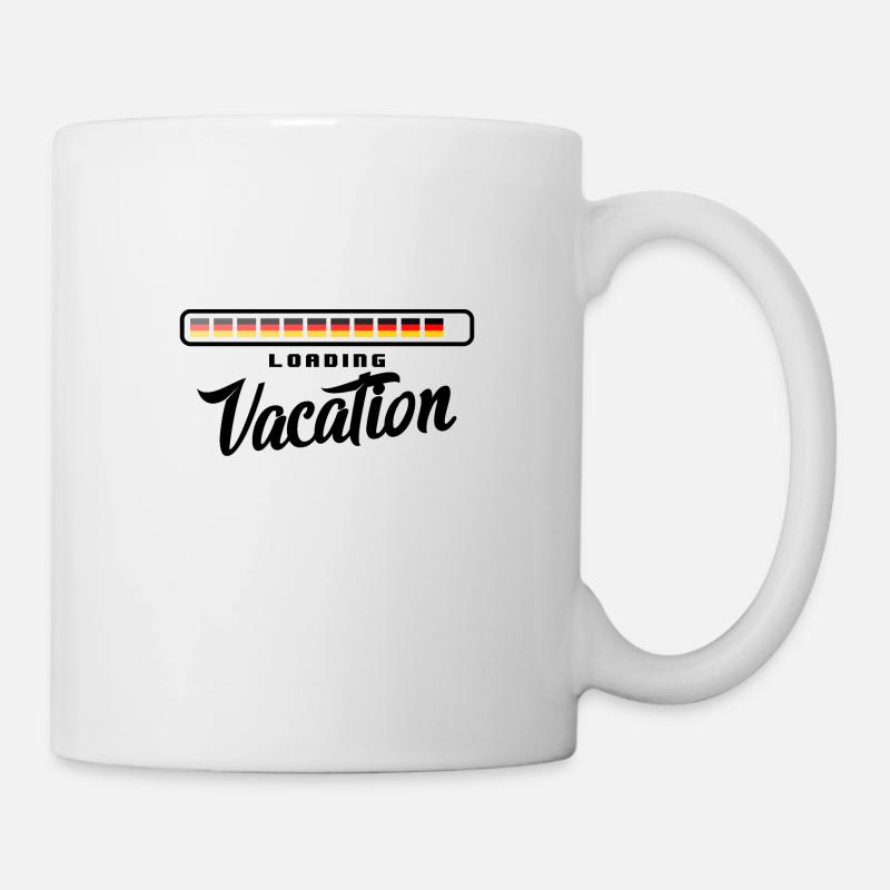Allemagne Drapeau allemand Drapeau allemand Utilisé Regarder à la maison - Mug blanc - blanc