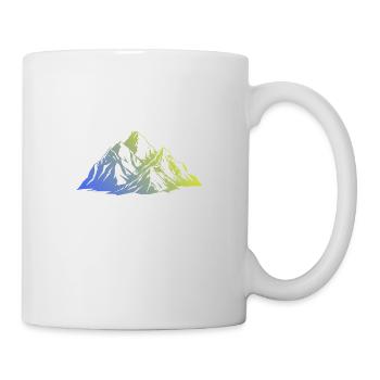 Landscape Mountains Silhouette - Mug - white - Right