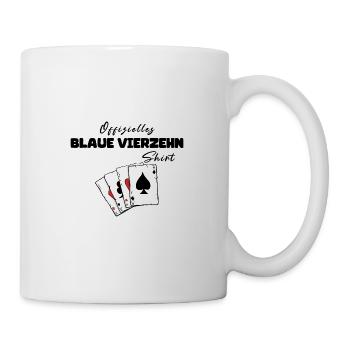 Blue Fourteen Official Shirt - Mug - white - Right