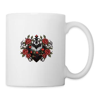 Symbole de coeur Amour - Mug blanc - blanc - Droite