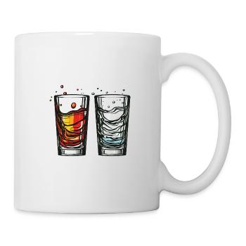 Verre à tequila - Mug blanc - blanc - Droite