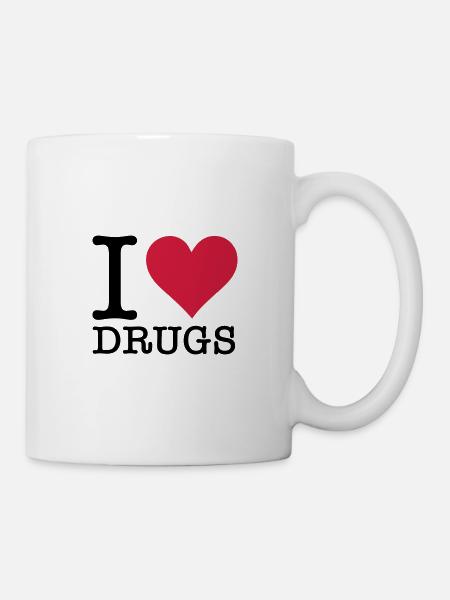 Ich liebe Drogen! - Tasse - Weiß