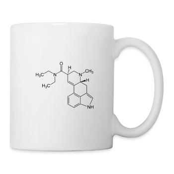 LSD Molekül - Tasse - Weiß - Rechts