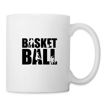 Basketball silhouette sport - Mug - white - Right