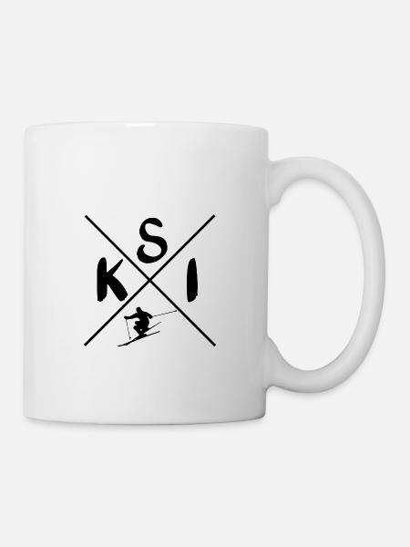 Ski X - Tasse - Weiß
