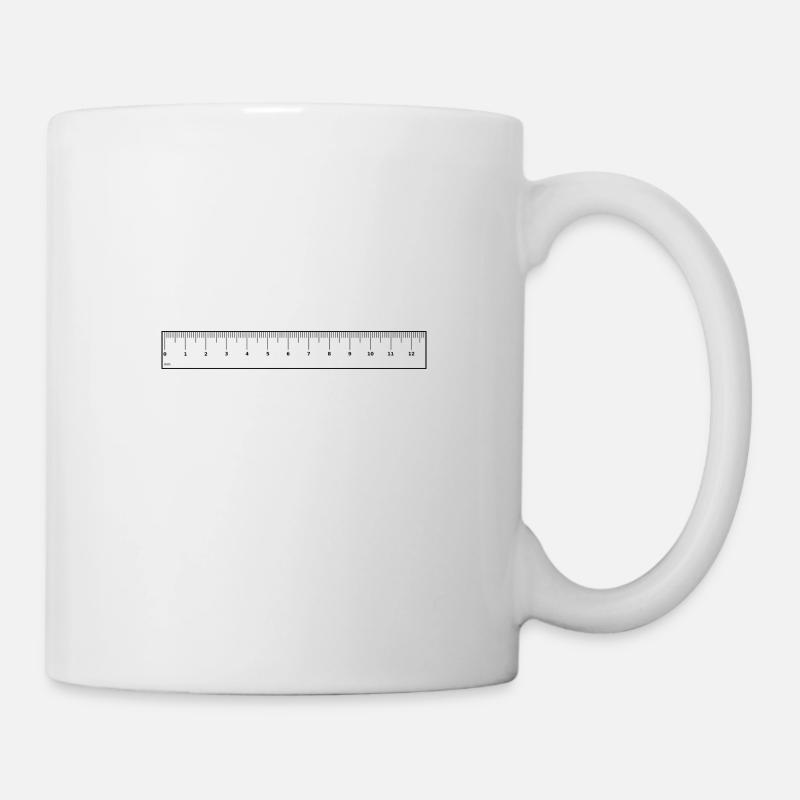 Lineal - Tasse - Weiß